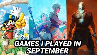 GAMES I PLAYED IN SEPTEMBER [upl. by Aierdna]