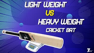 Light Cricket Bat or Heavy Bat  Shot Comparison [upl. by Zetnom]