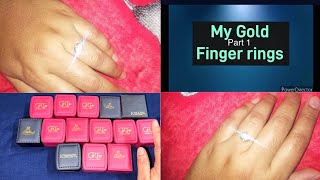 My Gold finger ring collection  Part 1 [upl. by Nollat]