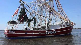 The quotMiss Alenaquot Shrimp BoatIsle of Eight Flags Shrimp Festival Fernandina Beach Florida [upl. by Akelam]