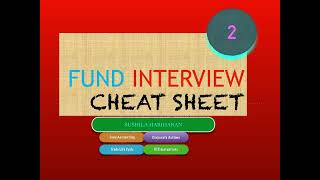 Fund accounting cheat sheet 2 [upl. by Buonomo779]