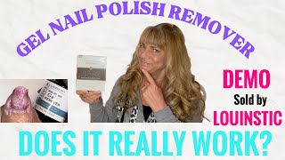 How To Remove Gel Nail Polish DEMO  LOUINSTIC gelpolish gelnailpolish gelnails [upl. by Fayre]