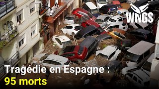 Inondations meurtrières en Espagne  bilan de 95 morts pire depuis 30 ans [upl. by Dulcle]