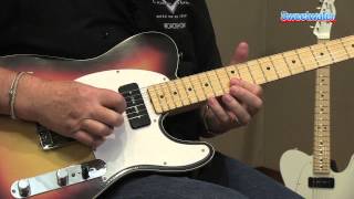 Fender Custom Shop P90 Top Bound Telecaster Electric Guitar Demo  Sweetwater Sound [upl. by Nohsreg]