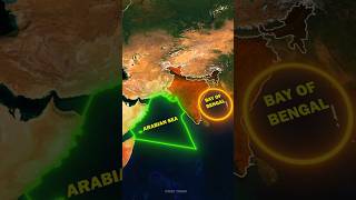 Bay of Bengal gets more cyclones than Arabian Sea Why shorts geography map [upl. by Jankell27]