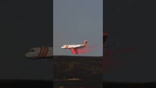 Tanker 105 retardant drop on the caliente fire [upl. by Honoria704]