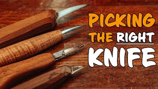 How To Pick The Right Carving Knife  What Are The Difference in Wood Carving Knives [upl. by Setsero802]