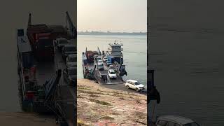 Ferry crossing the river Safety is the first priority Live footage Boat operator Ferry cross [upl. by Eppes]