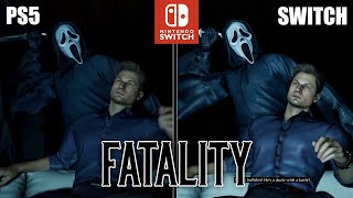 Ghostface FINISHER  Mortal Kombat 1  Nintendo Switch vs PS5 [upl. by Pernick]