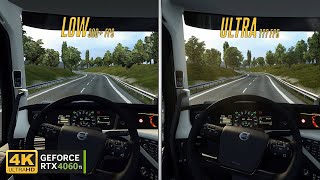 RTX 4060 ETS2 GAMEPLAY 4K ULTRA GRAPHICS [upl. by Dru607]