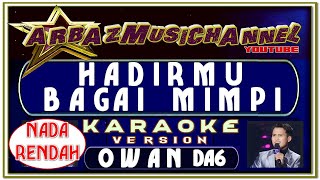 Karaoke Dangdut  HADIRMU BAGAI MIMPI Nada Sedang  Owan Boalemo  DA6 [upl. by Sarena]