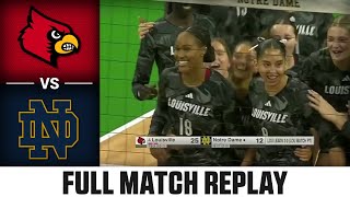 Louisville vs Notre Dame Full Match Replay  2024 ACC Volleyball [upl. by Cirded]