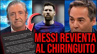 💣 MESSI REVIENTA A EL CHIRINGUITO Y MARÇAL LORENTE CON UN COMUNICADO quotENGAÑÁIS A LA GENTEquot [upl. by Ellita]