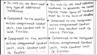 Difference Between Horizontal and Vertical Microprogramming in CO and CA  CO and MP Part 32 [upl. by Llenrev]