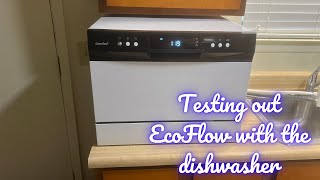 testing the Ecoflow Delta two with the portable dishwasher [upl. by Marylinda]