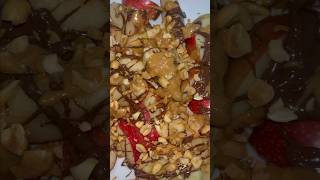 Quick amp Easy Peanut Butter Nutella Apples 🍎 [upl. by Kinnard]