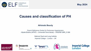 Causes and classification of PH  Athénaïs Boucly [upl. by Atwood]