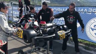 Warm up engine OKJ CIKFIA European Champs Sarno [upl. by Cumine]