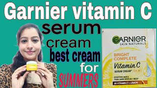 Garnier Vitamin C serum cream honest review [upl. by Ennaear]