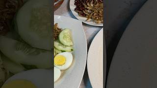 Nasi lemak pandan enak👍🏻😋 cooking yummyfood shortvideo shortviral [upl. by Sadnak]