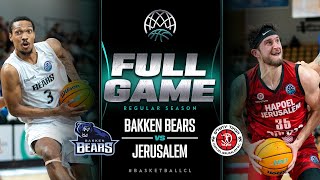 Bakken Bears v Hapoel Jerusalem  Full Game  Basketball Champions League 202223 [upl. by Breen]