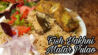 Fish Yakhni Matar Pulao Recipe  Flavour Kitchen [upl. by Imuy]