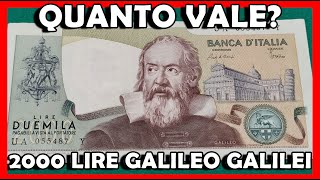 2000 Lire Galileo Galilei Banconota di Carta da Duemila Lire Qual è il Valore Quanto Vale [upl. by Apps92]