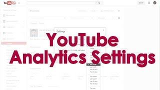 How to change Default Settings of YouTube Analytics Report [upl. by Neivad]