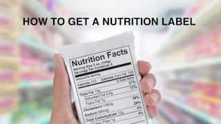 How to Get a Nutrition Label Nutrition Facts Panels [upl. by Guidotti]