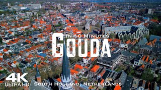 GOUDA 2023 🇳🇱 Drone Aerial 4K  Holland Nederland The Netherlands gouda [upl. by Solhcin]