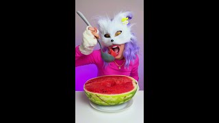 Why Does My Cat Eat Watermelon 🍉🐱 funny cat weird [upl. by Tatianna]