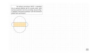 3114s92ZR23OE Na bokach prostokąta ABCD o obwodzie 24 cm opisano półkola jak na rysunku [upl. by Rentsch536]