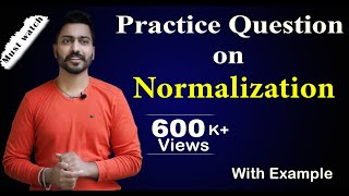 Lec31 Practice Question on Normalization  Database Management System [upl. by Lrigybab]