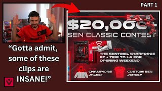 Tarik Reviews The SEN Classic Clips 20k Sentinels Contest PART 1 [upl. by Etsyrk]