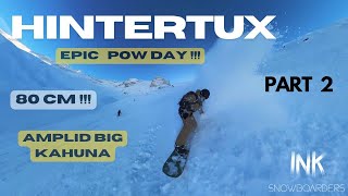 Epic POWDAY at Hintertux on Amplid Big Kahuna  03122023 [upl. by Nosemyaj199]