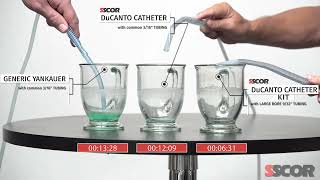 The SSCOR DuCanto Catheter with SSCOR Patient Connecting Tubing in a suction competition [upl. by Nyrrad664]