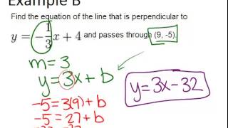 Perpendicular Lines in the Coordinate Plane Examples Geometry Concepts [upl. by Eenehs]