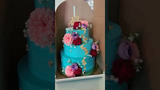 3 tier wedding cake shamseelashajahan shortvideo weddingcake dummycake [upl. by Alrrats]