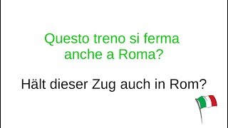 Italienisch lernen für Anfänger deutsch 100 erste Sätze auf Italienisch [upl. by Halian]