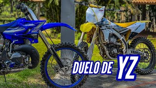 Pruebo Yamaha YZ 250 Vs Yamaha YZ 450F Full Speed DirtBike [upl. by Vanhomrigh2]