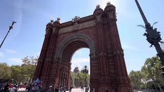 Seeing the Arc de Triomf in Barcelona Spain [upl. by Marl]