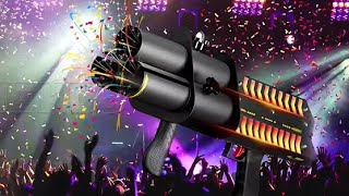 Electronic Salute Cannon 1amp3 Heads Color Salute Gun Confetti Cannon Firework For DJ Disco Wedding [upl. by Tutankhamen]