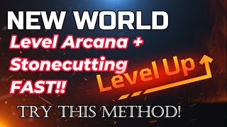 New World BEST Coin Level Guide Arcana  Stonecutting [upl. by Icam]