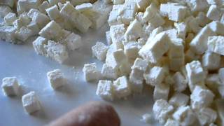 Feta Cheese Dicing [upl. by Aroon]