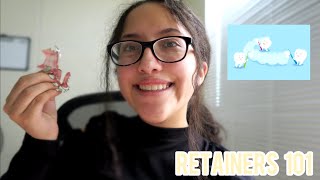 Retainers 101  My experience with braces the types of retainers and how I clean my retainers [upl. by Ingelbert]