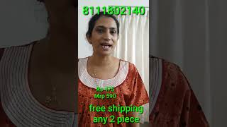 🥰വീണ്ടും 🥰OFFER Blackjully premium XL nighty free shipping any 2 piece contact 8111802140 [upl. by Leslee]