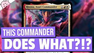 This Card Does What  Risona Asari Commander  Kamigawa Neon Dynasty Spoilers amp Leaks  MTG [upl. by Llehsram]