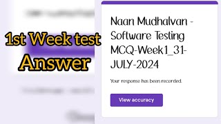 BSC computer science 3rd year 5th sem ll naan mudhalvan ll 1st week test answer ll gheevoice [upl. by White]