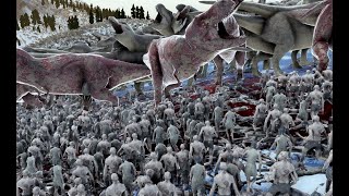 1000000 ZOMBIES VS 25000 TREX EPIC BATTLE [upl. by Ramona812]