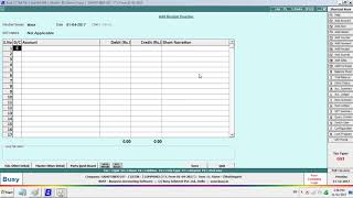 BUSY ACCOUNTING SOFTWARE Bank Entry [upl. by Neerual50]